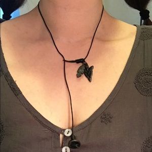 Arrowhead and feather charm lariat BOGO